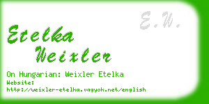 etelka weixler business card